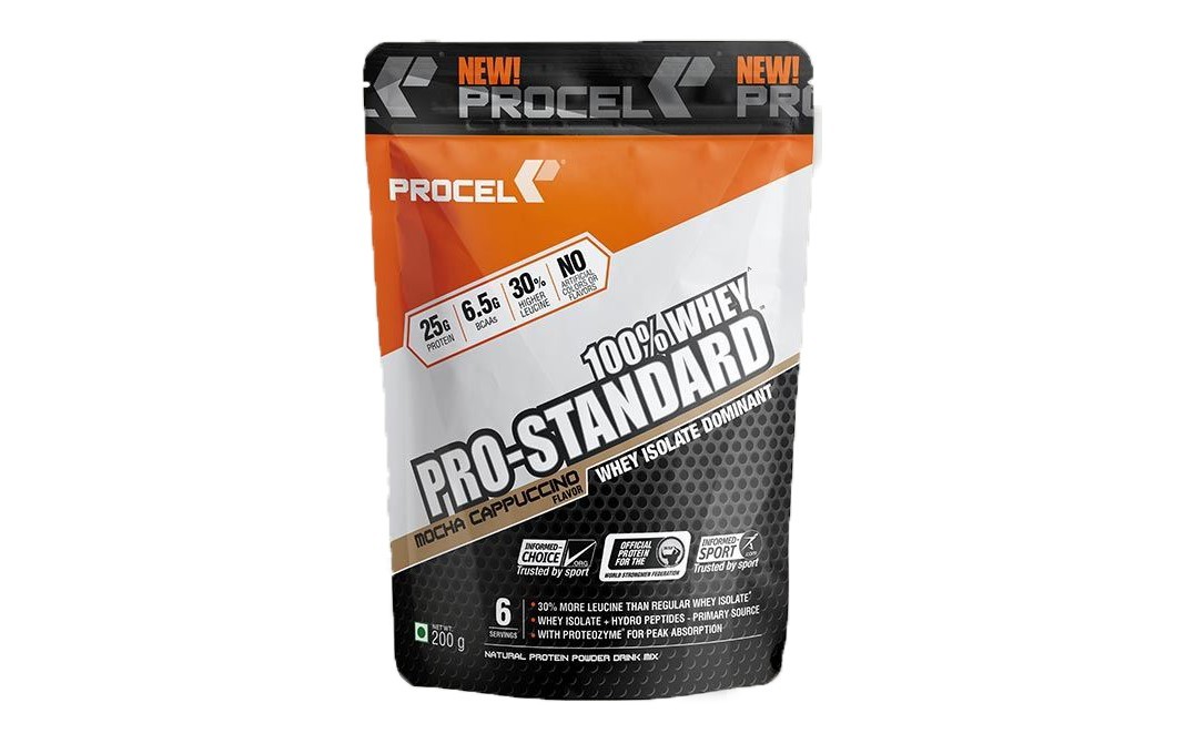 Procel 100% Whey Pro-Standard Mocha Cappuccno Flavor   Pack  200 grams